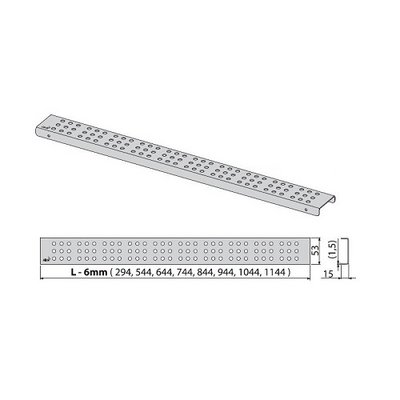 Решетка для желоба Alcaplast, cube-850L