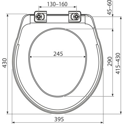 Сиденье для унитаза, A-6551, ALCAPLAST