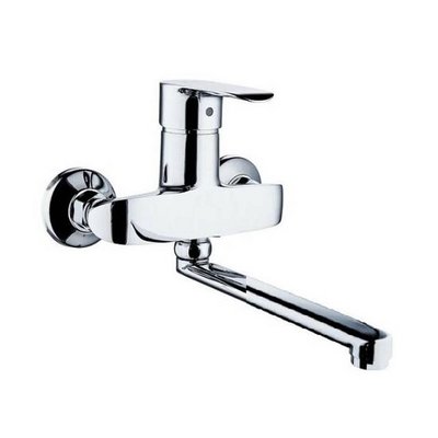 Смеситель настен. д/мойки TRIGOR E12-426  карт d40, пл. излив