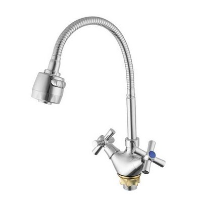 Смеситель д/мойки DIONIS DBB4-E-535, маховик крест, гайка