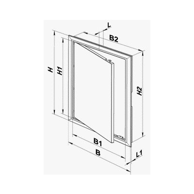 Дверца ревизион.пласт.Д 300*400 EV