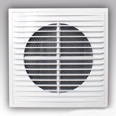 Решетка вентиляцион.пласт.EV 150*150 П разъемная, прямоточная (П1515П)