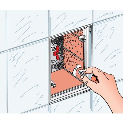 Дверца ревизион. под плитку с цепочкой (200 х 300)