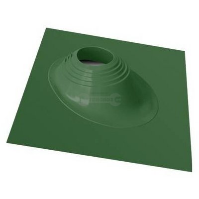 Манжета уплотнительная кровельная угловая №2 окрашенный, зеленая СИЛИКОН (203-280мм), дымоход FERRUM