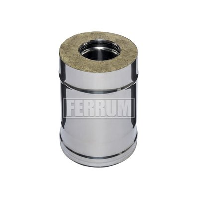 Сэндвич труба 0,25м (430/0,5мм + нерж.) Ф110x200, дымоход FERRUM