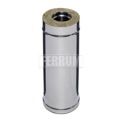 Сэндвич труба 0,5м (430/0,5мм + нерж.) Ф150х210, дымоход FERRUM