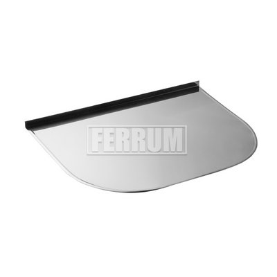 Притопочный лист (430/0,5 мм) 500*600, дымоход FERRUM