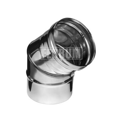 Колено угол 135° (430/0,5 мм) Ф180, дымоход FERRUM