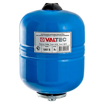 Гидроаккумулятор для ГВС и ХВС 100л. СИНИЙ (с ножками) VALTEC