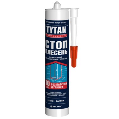 Силикон Tytan Professional Стоп плесень, санитарный белый 280мл (12/уп)