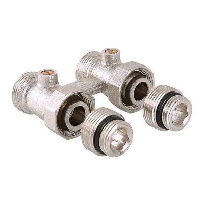 Узел для нижнего подключения радиатора (c комплектом адаптеров 1/2