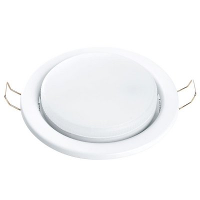 Светильник встраиваемый GX53/100, DL53 матовый белый.