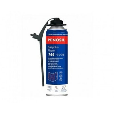 Проф. пеногерметик Krimelte PENOSIL EasyGun Foam 144, многофункциональная, всесезонная, 500 мл