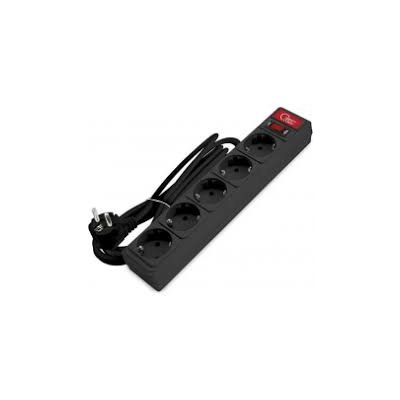 Сетевой фильтр Союз ПВС 3*0,75 5гн.с/з черный 5,0м