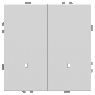 Выкл Эмили 2кл Белый фарфор, с идикатором 10А, soft touch RSW10-5102-01/ 12