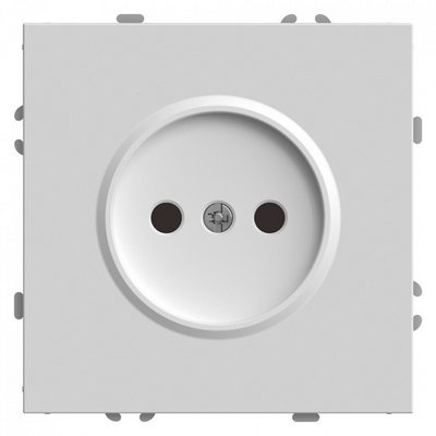 Розетка 1гн б/з ЭМИЛИ Белый фарфор,16А с защ.шторкой, soft touch RST16-5109-01/ 12