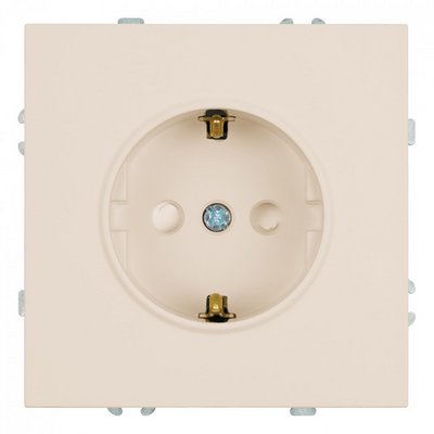 Розетка 1гн с/з ЭМИЛИ Кашемир,16А с защ.шторкой, soft touch RST16-5112-08/ 10