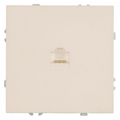 Розетка 1гн, компьютерная RJ-45 , ЭМИЛИ Кашемир, soft touch PFR00-5117-08/ 12