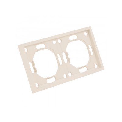 Рамка двойная ЭМИЛИ Кашемир soft touch PFR00-5002-08/ 22