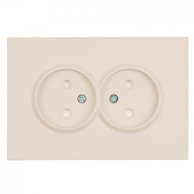 Розетка 2гн б/з ЭМИЛИ Кашемир, 16А с защ.шторкой, soft touch RST16-5116-08/ 8