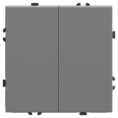Выкл Эмили 2кл Платиново-серый 10А, soft touch RSW10-5104-10/ 12
