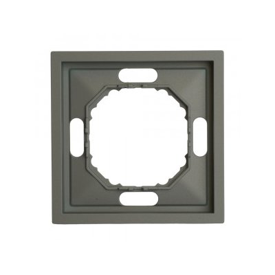 Рамка одинарная ЭМИЛИ Платиново-серый soft touch  PFR00-5001-10/ 35