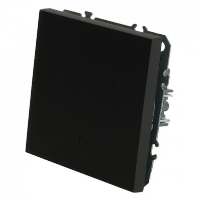 Выкл Эмили 1кл Черный уголь с идикатором 10А, soft touch RSW10-5101-05/ 12