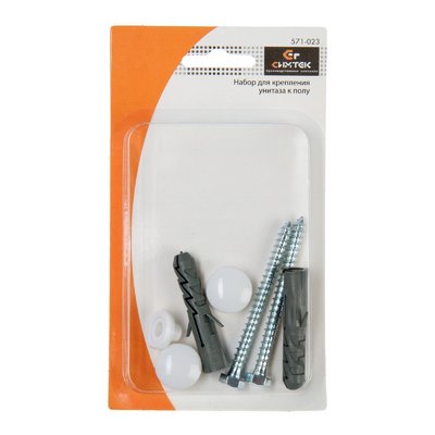 Крепеж для унитаза к полу Симтек (комп-2шт), блистер
