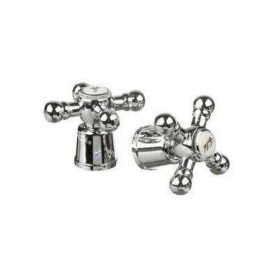 Маховики КРЕСТ пласт квадрат Hot (на горячую воду)