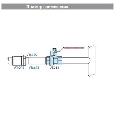 Кран шаровый  1 1/2