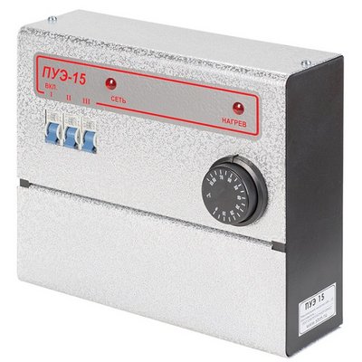 Пульт управления Комфорт - ПУЭ-15 для трехступенчатых ТЭНБ  (ПУЭ на контакторах) комфорт