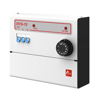 Пульт управления Комфорт - ПУЭ-15 для трехступенчатых ТЭНБ  (ПУЭ на контакторах) комфорт