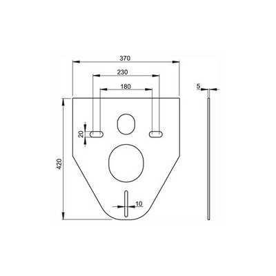 Звукоизоляционная плита для подвесного унитаза, Alcaplast