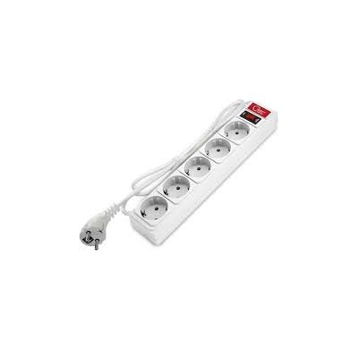 Сетевой фильтр Союз ПВС 3*0,75 5гн.с/з белый 1,8м с индикацией