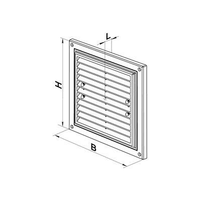 Решетка вентиляцион.пласт.ДВ 295*160с(DV295*1605s)белый