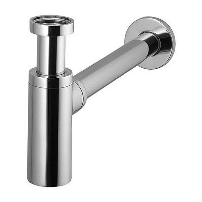 Сифон 1 1/4 без выпуска, хром