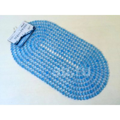 Spa-коврик для ванной AQUA-PRIME 69*39см Массажный с присосками (голубой)