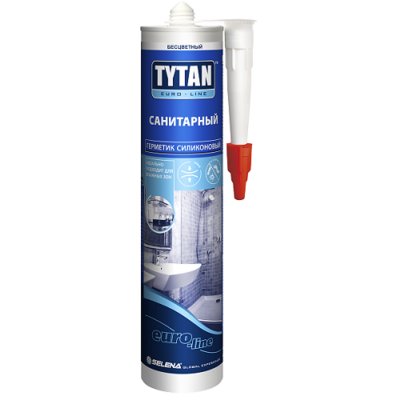 Силикон Tytan Euro-Line санитарный белый 280мл (12/уп)