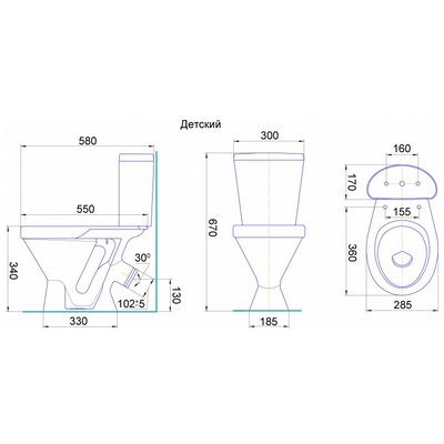 Унитаз компакт 