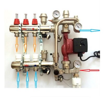 Насос циркуляционный VALTEC RS 25/4-130 с гайками