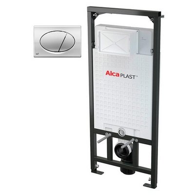 Инсталляционная система ALCAPLAST A-101/1120 комплект 3в1 кнопка M-071