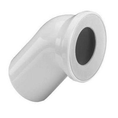 Слив-выпуск для унитаза жесткий  DN 110*45 гр.