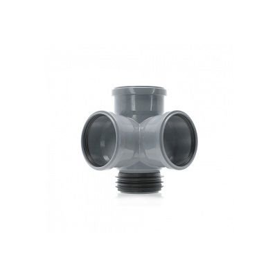 Крестовина восстановитель раструба ПП 110/110/110х8, угловая для внутр. канализации  OSTENDORF