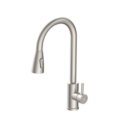 Смеситель д/мойки Oasis, однорукий d 40,  выдвижной излив, НЕРЖАВЕЙКА