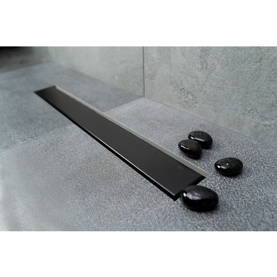 Желоб водоотводящий Pestan Confluo Frameless Line 950 Black Matte (черная матовая решетка)