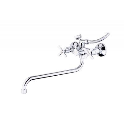 Смеситель д/ванны Sanday SD6087 латунь,хром,кран-букса керамика,