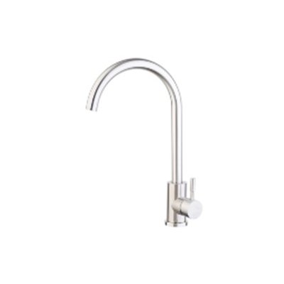 Смеситель д/мойки Sanday SD390 ,нержавейка, картридж D35,гайка