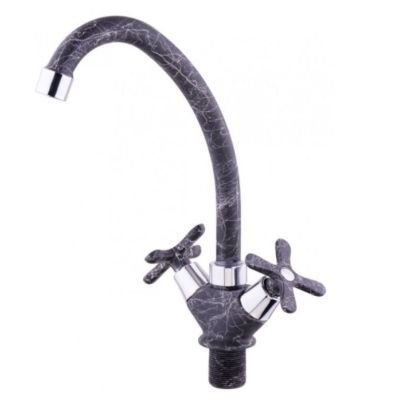 Смеситель д/мойки Sanday SD47887-47,  латунь, гранит, крест мах.