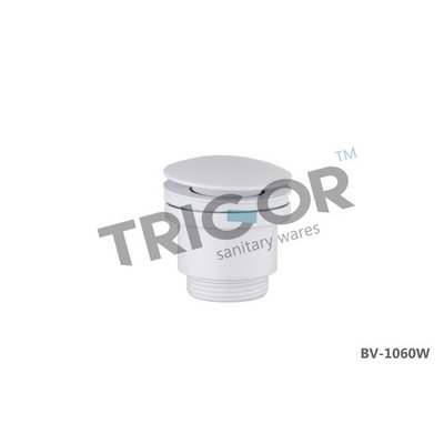 Выпуск 1 1/4 мет. клик-клак без перелива, белый TRIGOR