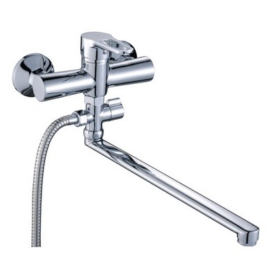 Смеситель д/ванны TRIGOR C7-402, картр. d40 керам. пласт, длин. излив